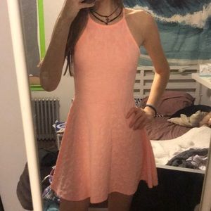 pink casual dress